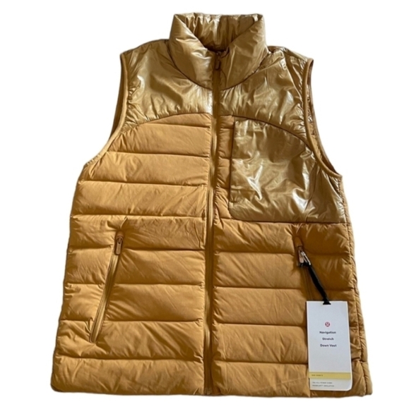 Lululemon Navigation Stretch Down Vest Spiced Bronze Size 2. - Picture 3 of 16
